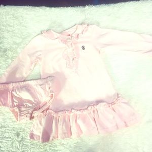Izod Pink polo dress & bloomers